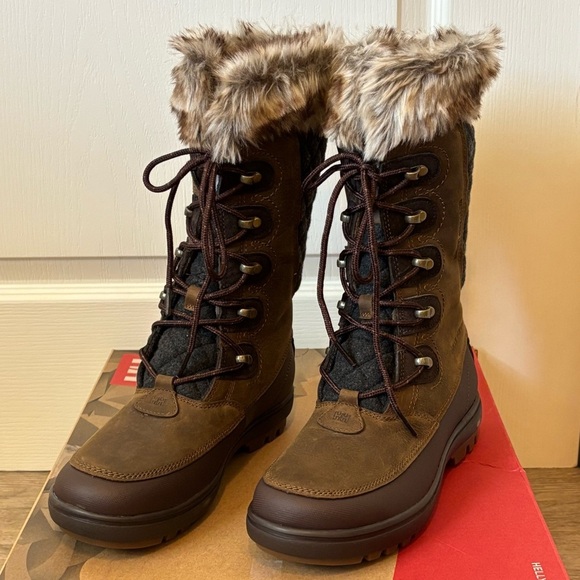 Helly Hansen Garibaldi VL Snow Boots Waterproof Nubuck Leather Faux Fur Women 8 - Picture 14 of 14